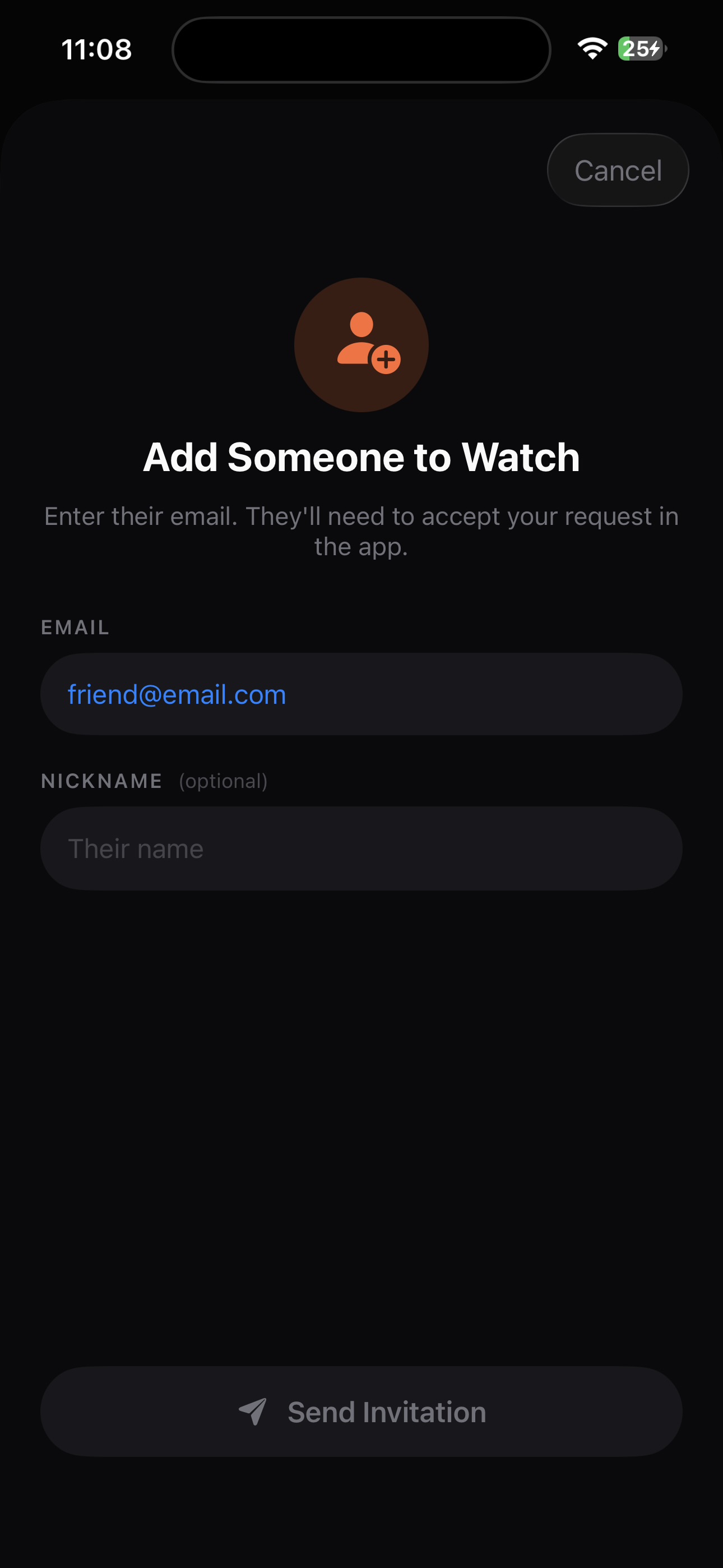 Scheduled check-in prompt
