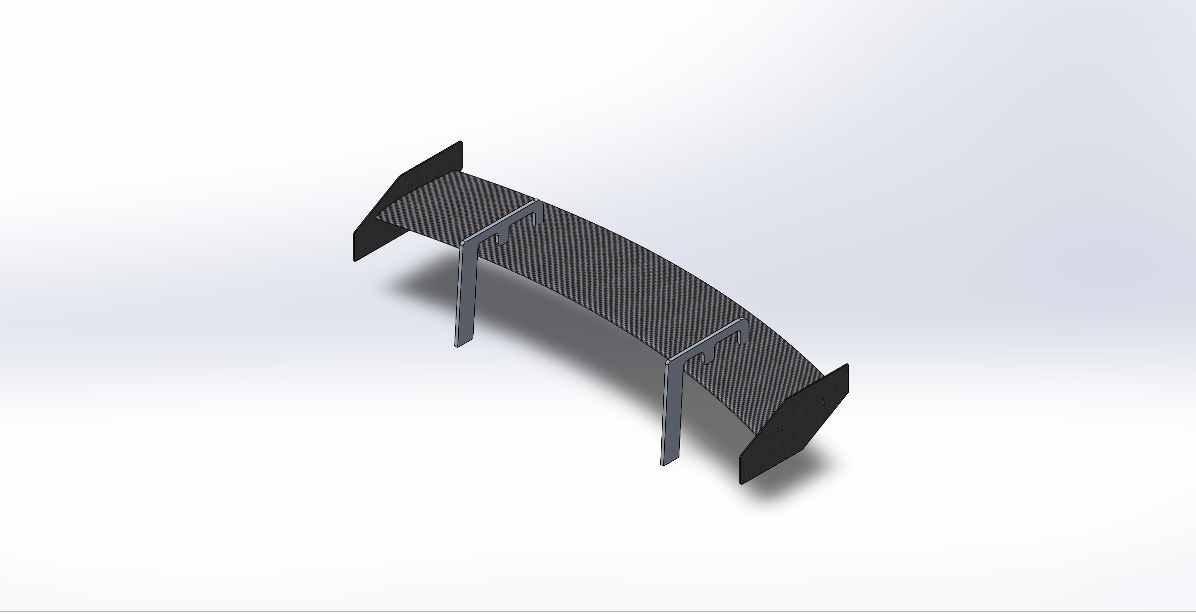 GT3/GT4 inspired wing CAD render