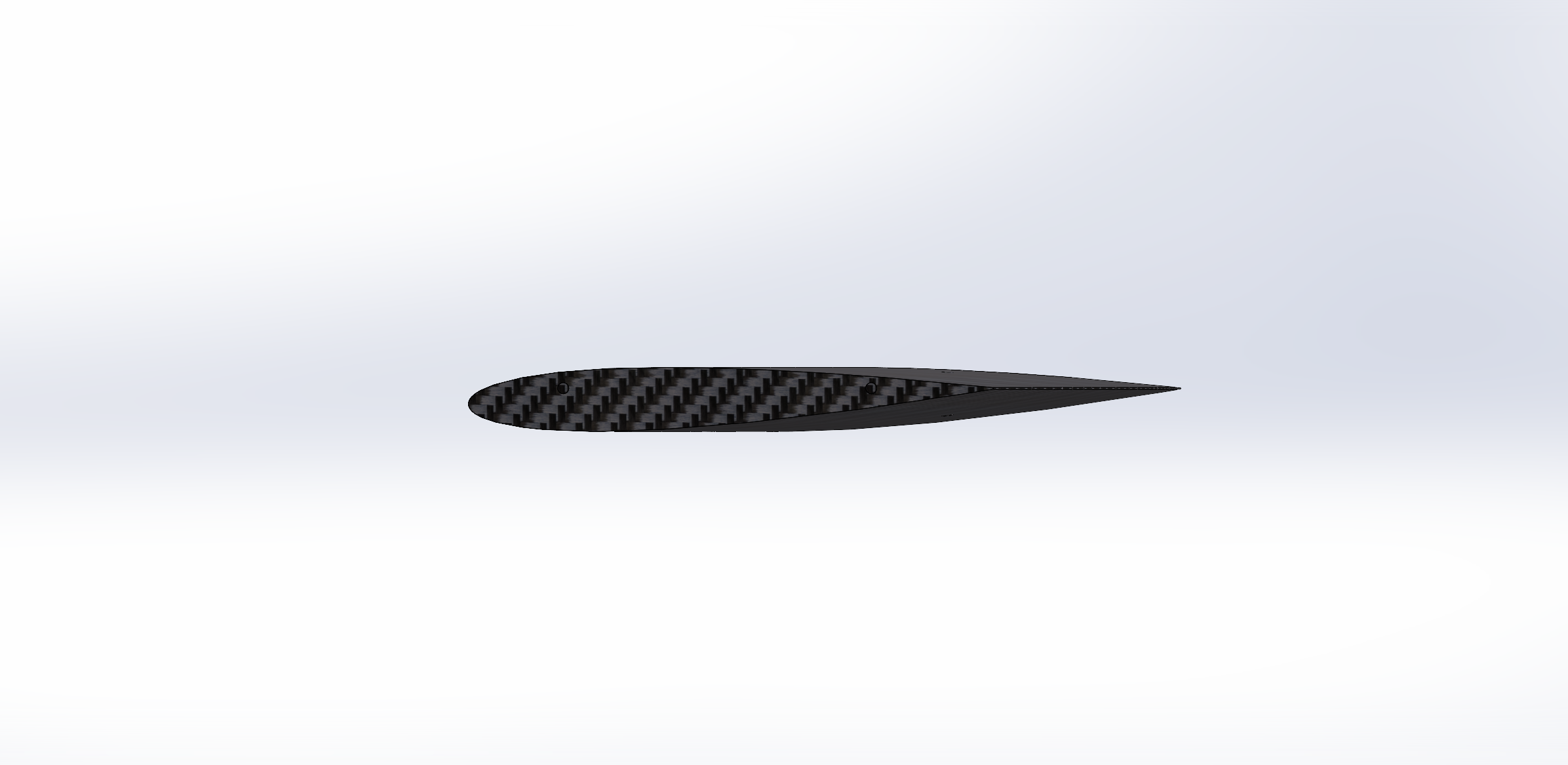 NACA 0012 airfoil profile model